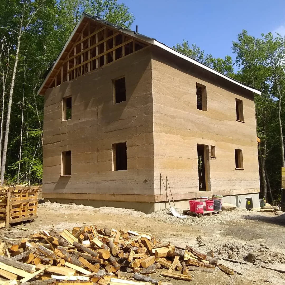 Hempcrete house in Goshen from the NW corner