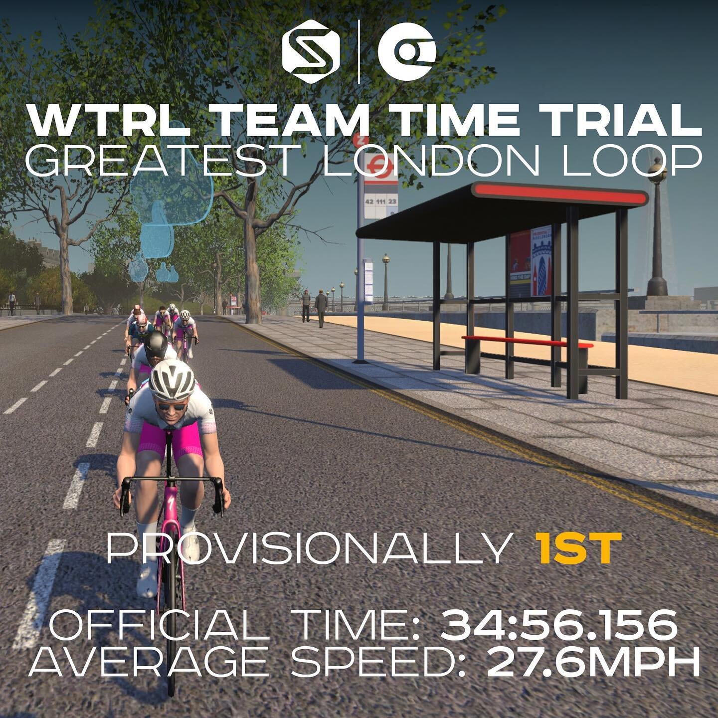 The team took on the @wtrl_racing team time trial this morning, revisiting the world championship course from 2022: Greatest London Loop!

With special guest rider @n_squillari from @aero_racing_team joining for some type-2 fun, the crew put down the