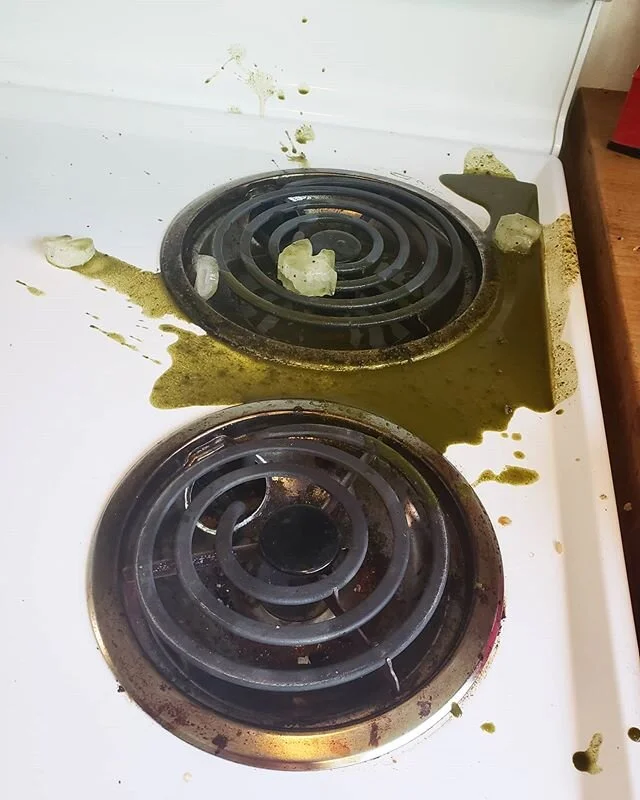 EVERYTHING IS FINE. Yep. Really. Definitely meant to do that.

I got up this morning, meditated, did a little online workout, was feeling nice and productive. So I was like, &quot;mmmm let's make matcha!&quot; And then THIS HAPPENED.

Kinda like how 