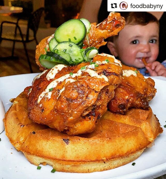 @foodbabyny is loose in the #305 and knows what&rsquo;s up for fried chicken 🤘🏻 thanks to @mikejchau and fam for coming in to @birdandbonemia 🔥 
#Repost @foodbabyny with @get_repost
・・・
Awesome Hot Chicken &amp; Cornbread Waffle from @chefrichardh