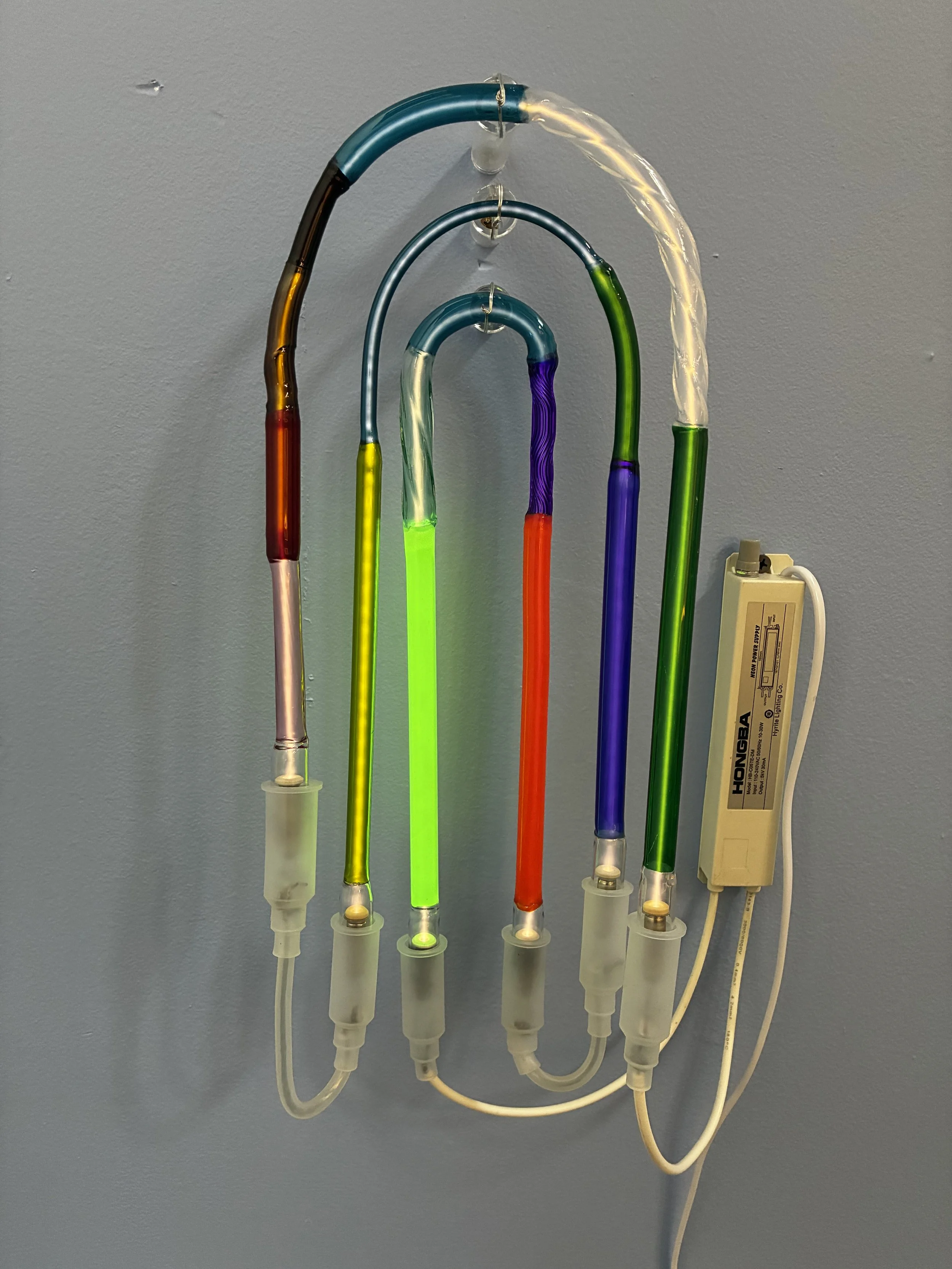 RAINBOW No. 4 | neon | 19 x 9 inches | Zoelle Nagib, 2026
