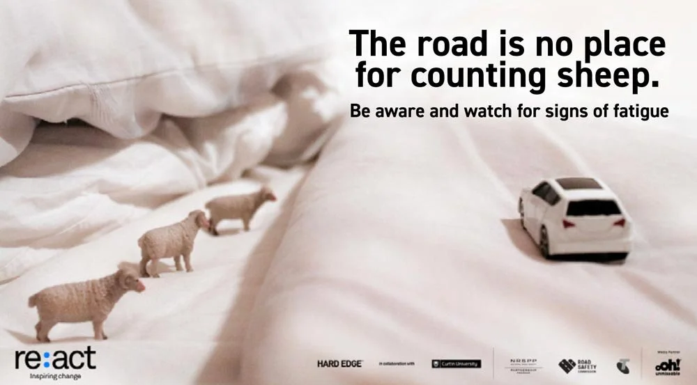 ‘Counting sheep’ spreads the fatigue road safety message – Re:act 2021 selected WA campaign announced.