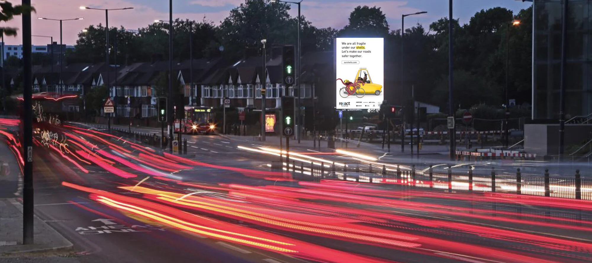 Road safety comes out of its shell: Re:act UK 2021 campaign launched across London.