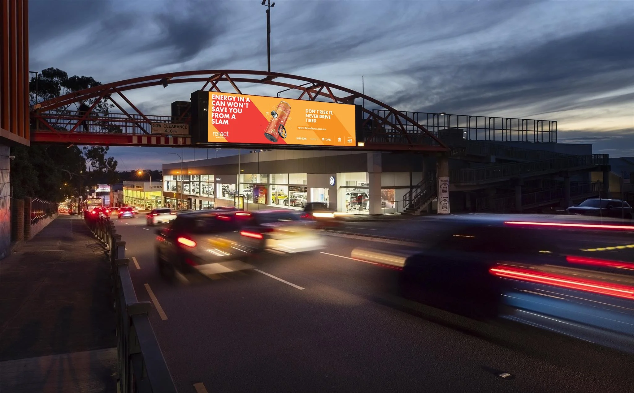 False Focus energy drink combats fatigued driving myths campaign.