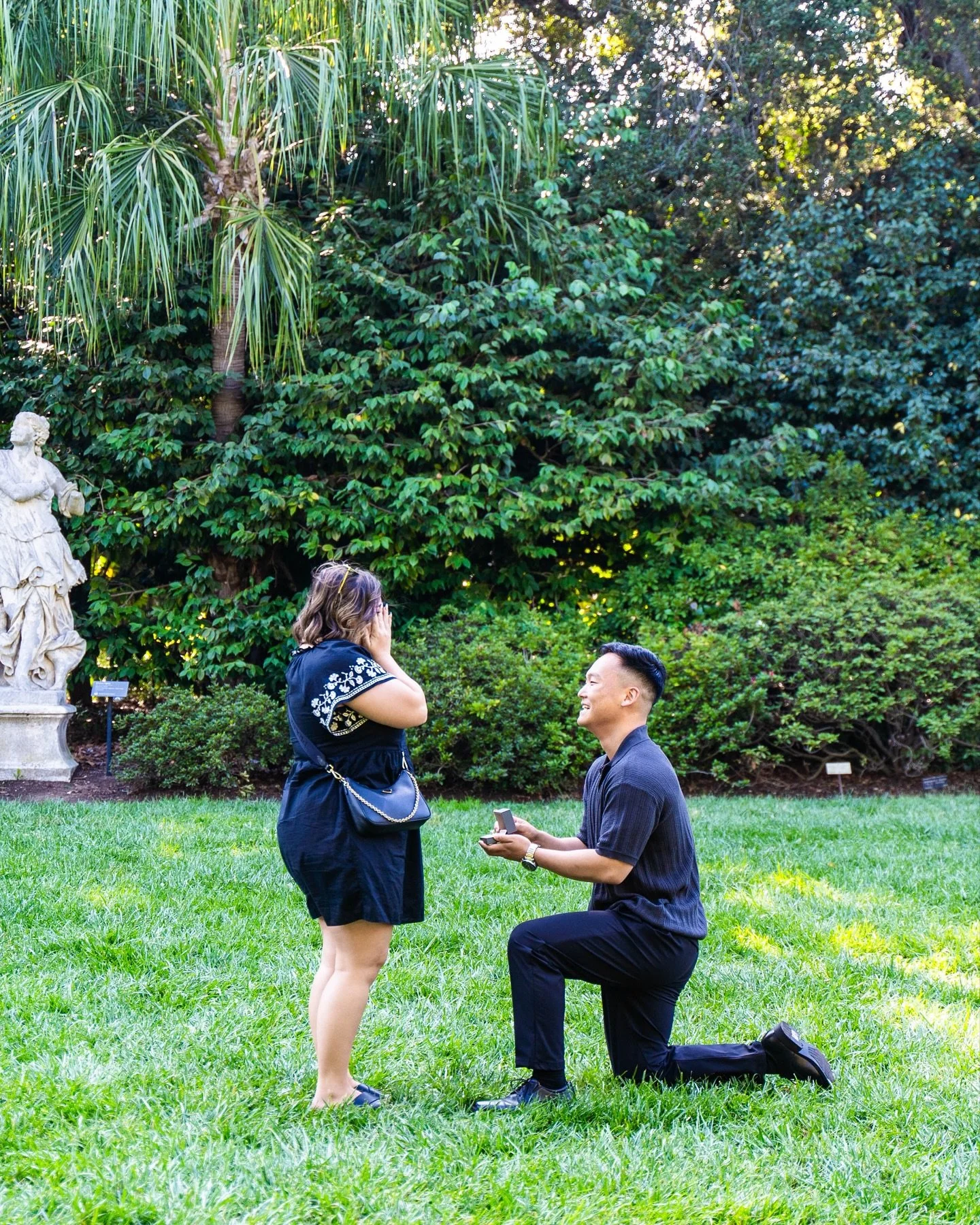 Throwback to when John flew out all the way from Richmond, Virginia to surprise Emma with his proposal in LA!

John prepared the ring, dinner reservation with a multi-course meal, &amp; invitations for close family &amp; friends to celebrate months i