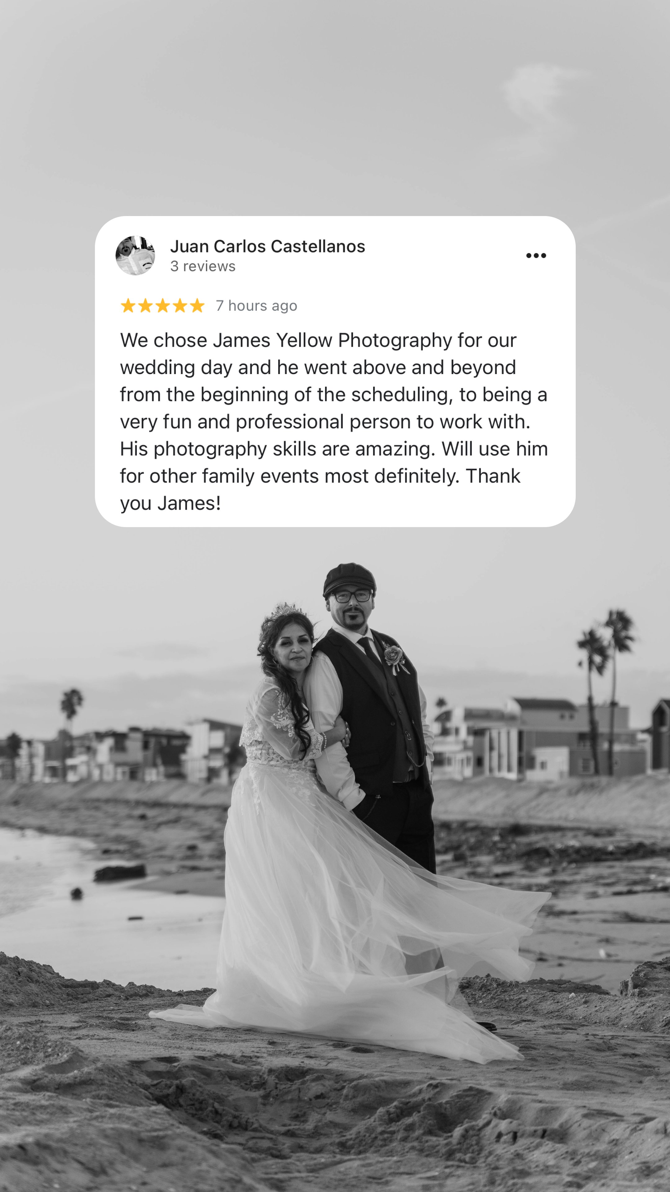Review from couple in Long Beach for wedding photography