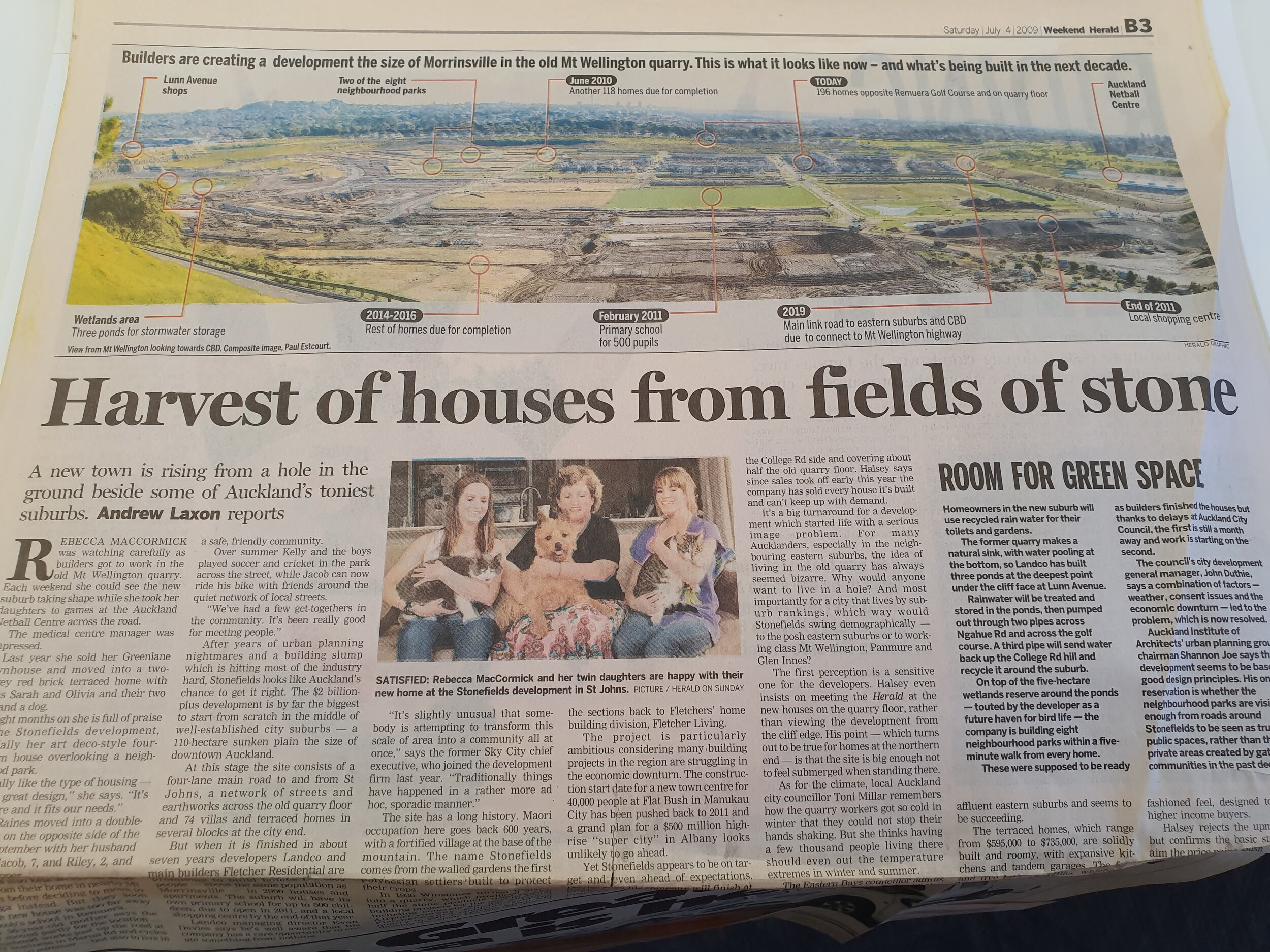 The beginnings of Stonefields Community 