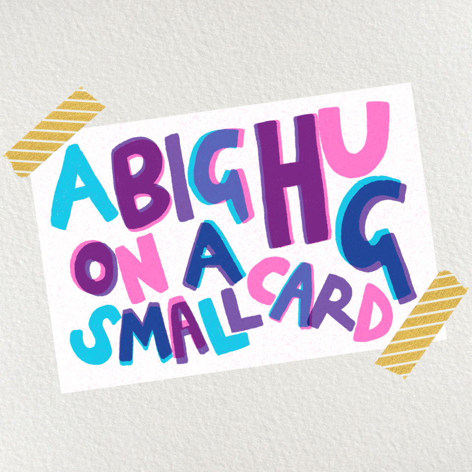Big Hug Small Card
