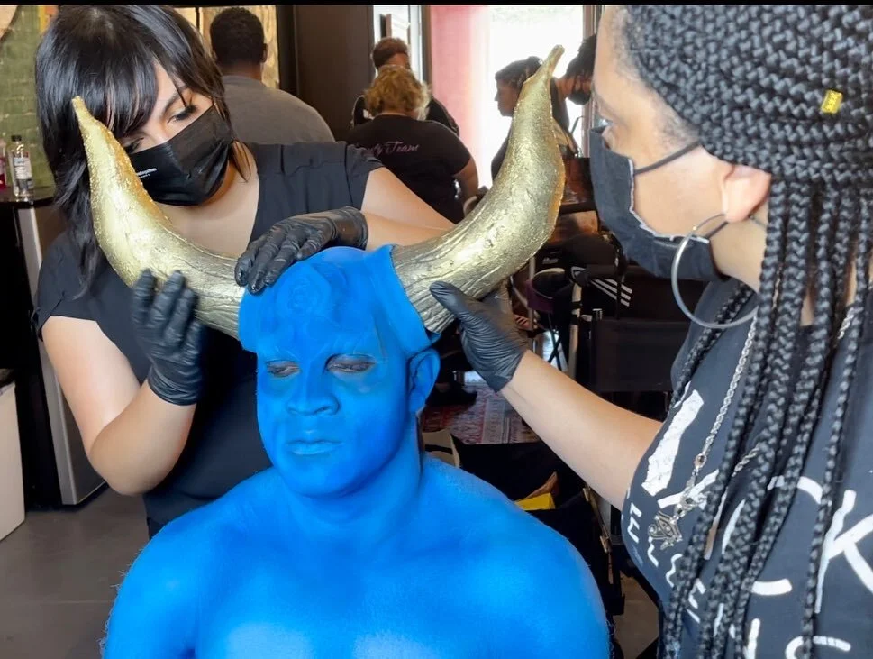 Forgot I had these photos! Love getting to see the character truly come to life 👌🏼 first pic is also before @veniesa_dillon_sfx finished the amazing paint job she did! The sculpt and prosthetics were made and applied by @veniesa_dillon_sfx  I fabri