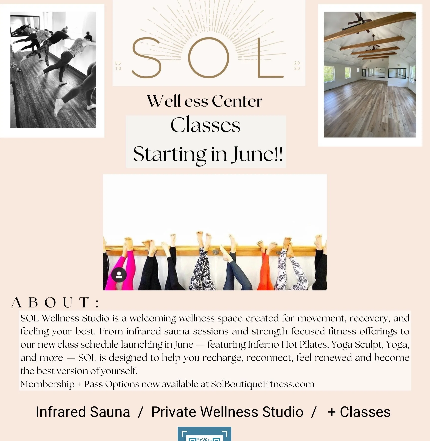 More to come soon thank you for your patience 🙌
.
SOL is expanding and adding classes to our offerings again!! 
.
We are also working on some more fun/nurturing/inspiring wellness collaborative community options this season 💫
.
We are so excited to
