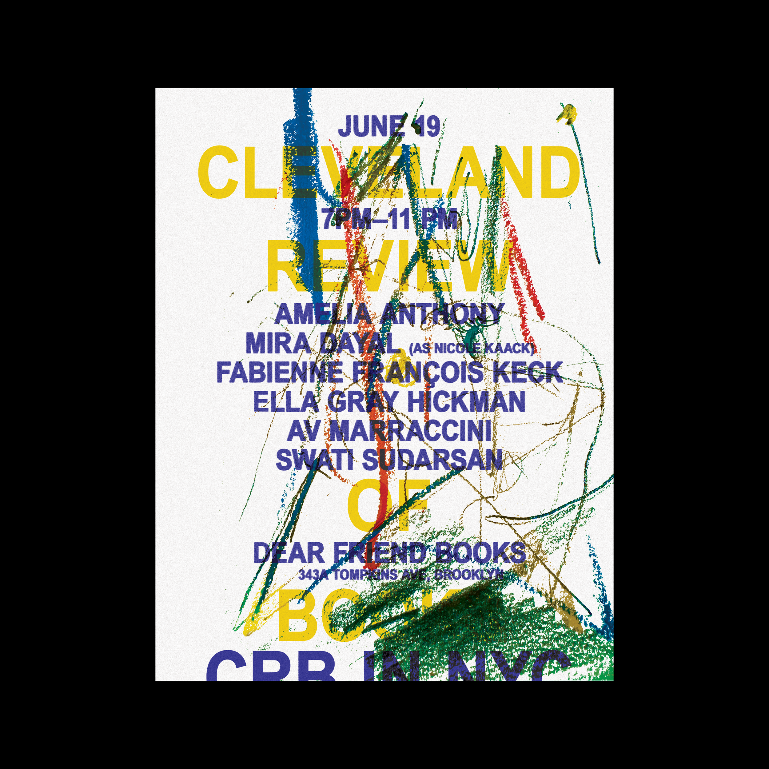 CRB, Vol. 4.1 Launch in NYC • Cleveland Review of Books (2026)