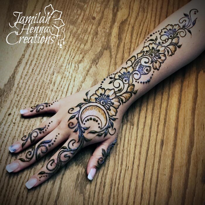 modern moon bridal henna