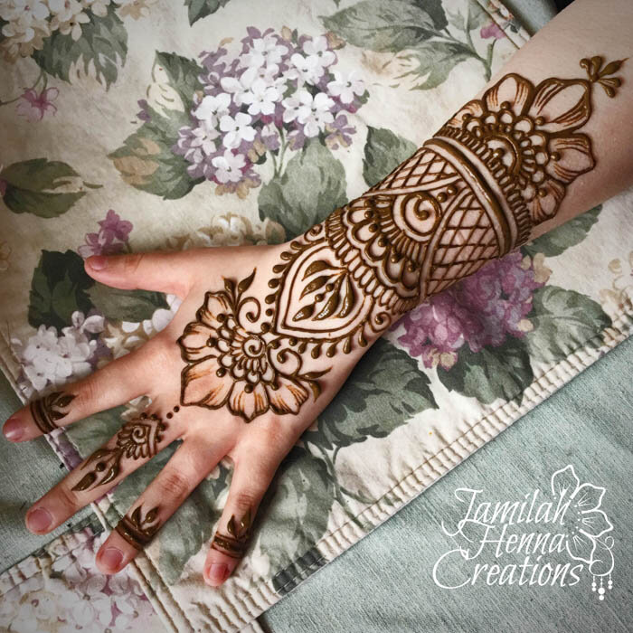 stacked fusion bridal henna