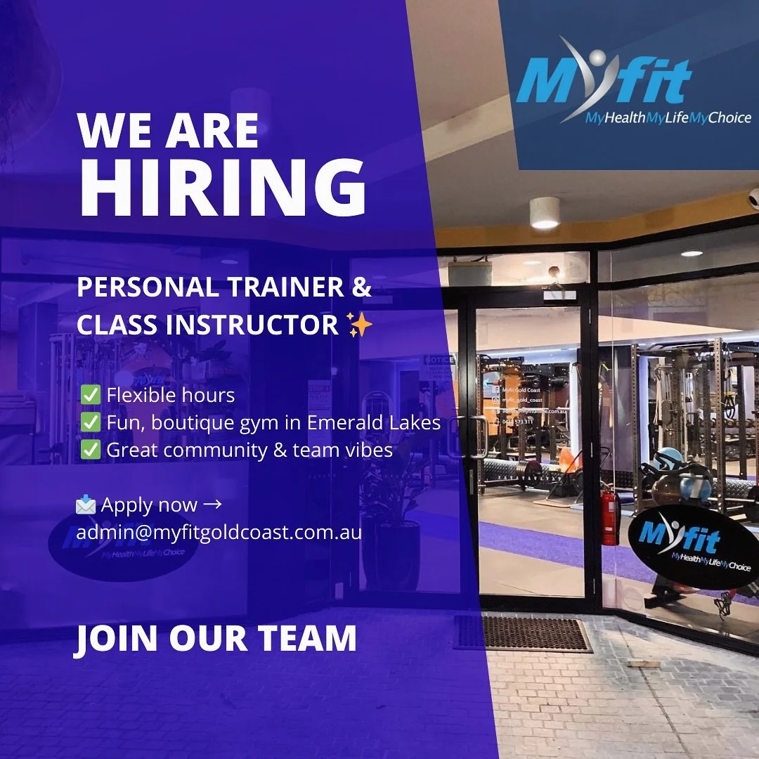 🌟 We&rsquo;re Hiring &ndash; Personal Trainer &amp; Class Instructor 🌟
We&rsquo;re looking for an energetic and passionate Trainer to join our team at MYFIT, a boutique gym located in the heart of Emerald Lakes, Carrara.
At MYFIT, we pride ourselve