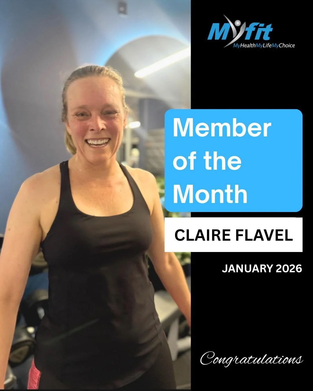 🌟 JANUARY 2026 MEMBER OF THE MONTH 🌟

Kicking off the new year with this absolute superstar &mdash; Claire Flavel 💪✨

After a tough year that included minor injuries and a major surgery, Claire could&rsquo;ve easily taken the slow road&hellip; but