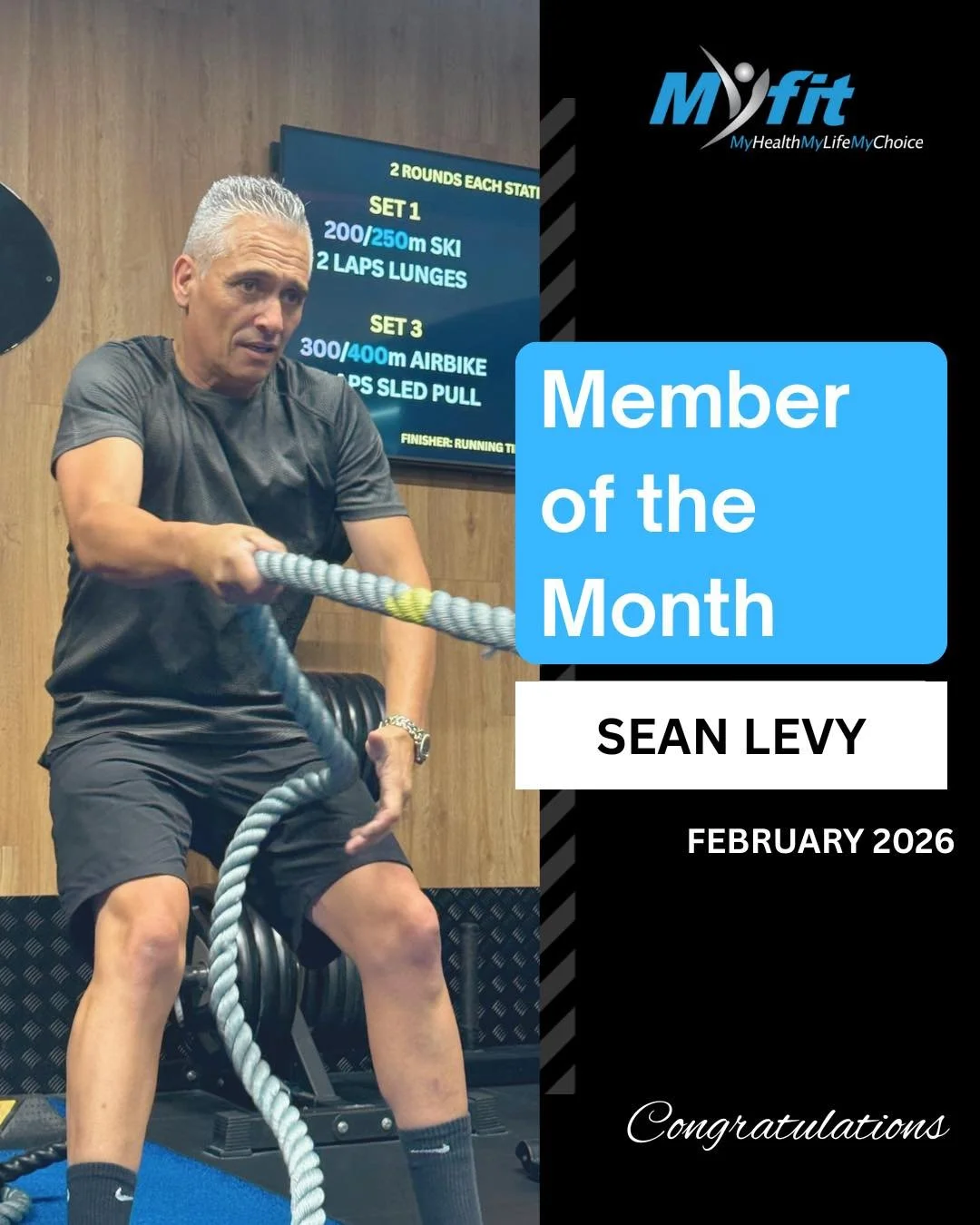 🌟 Member of the Month &ndash; February - Sean Levy 🌟

If consistency had a face, it would be Sean&rsquo;s. This legend has been smashing out three personal training sessions a week with Charlotte since Moses was a boy&hellip; and somehow still show