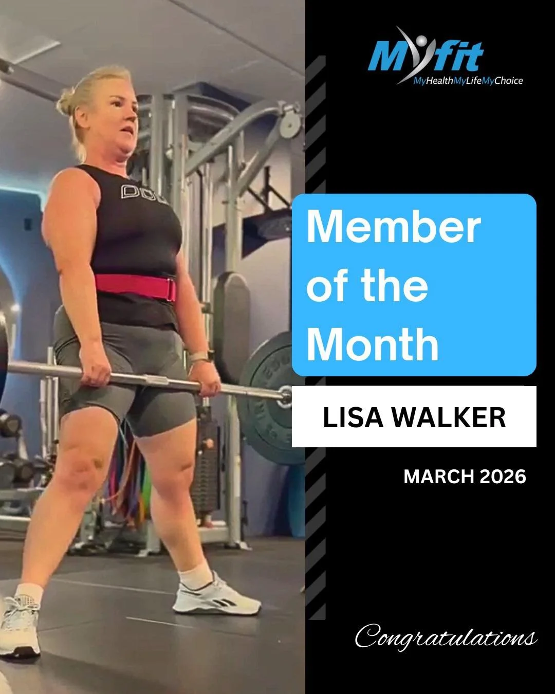 🌟 March Member of the Month &ndash; Lisa Walker 🌟

A huge congratulations to our amazing member Lisa! 💪

Lisa has been training with us for quite some time, showing up consistently to both classes and PT. 
Recently, she&rsquo;s taken things to the