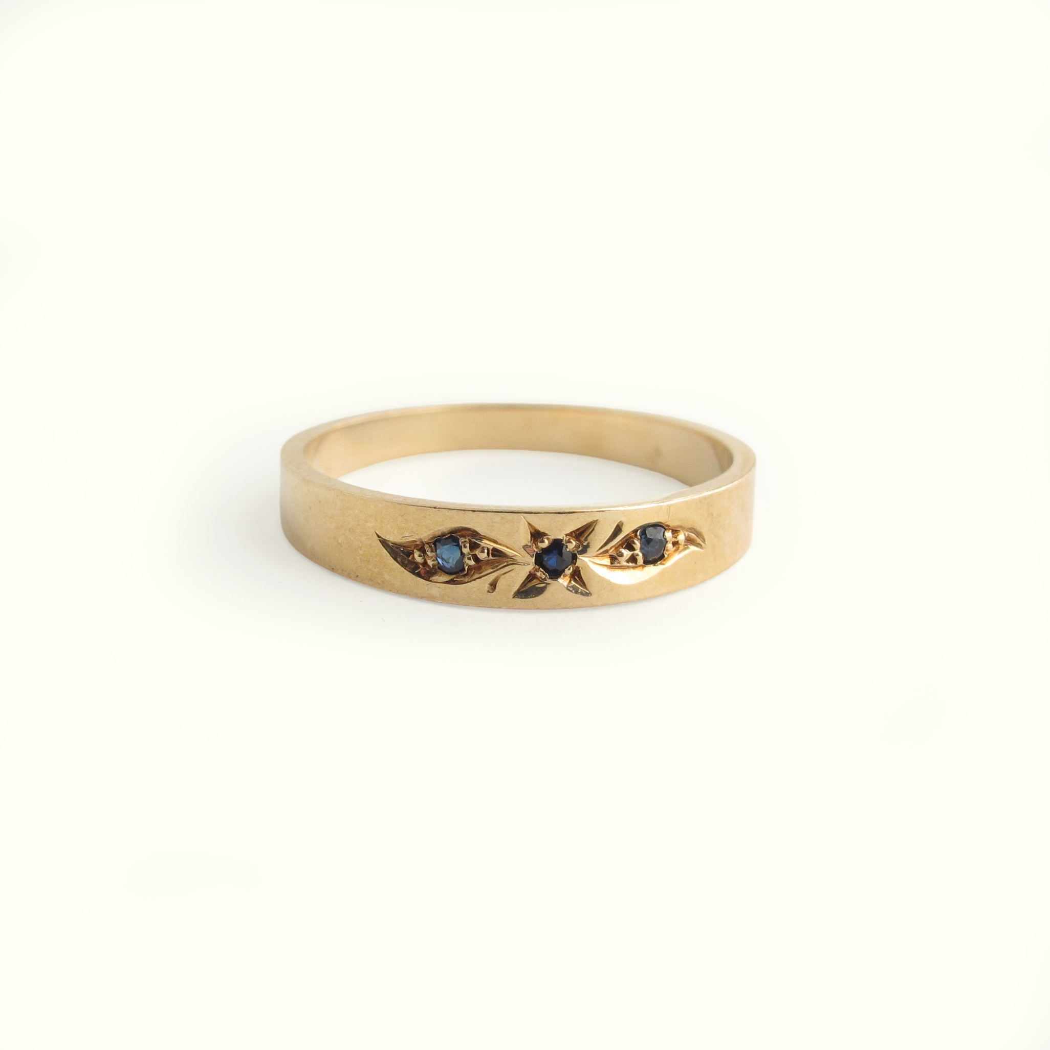 Three Blue Stone Ring