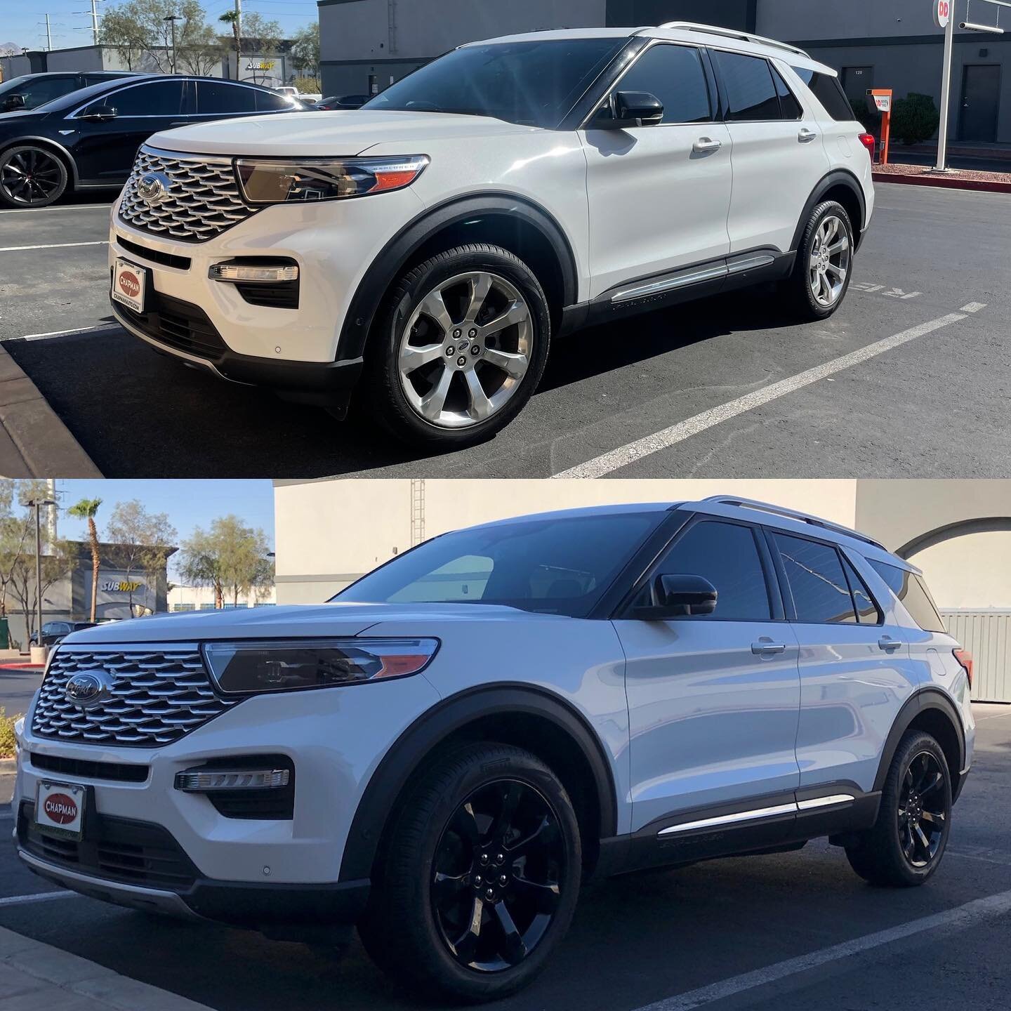 Before ⬇️ After
Powder coating rims gloss black on this Ford 🔥🔥