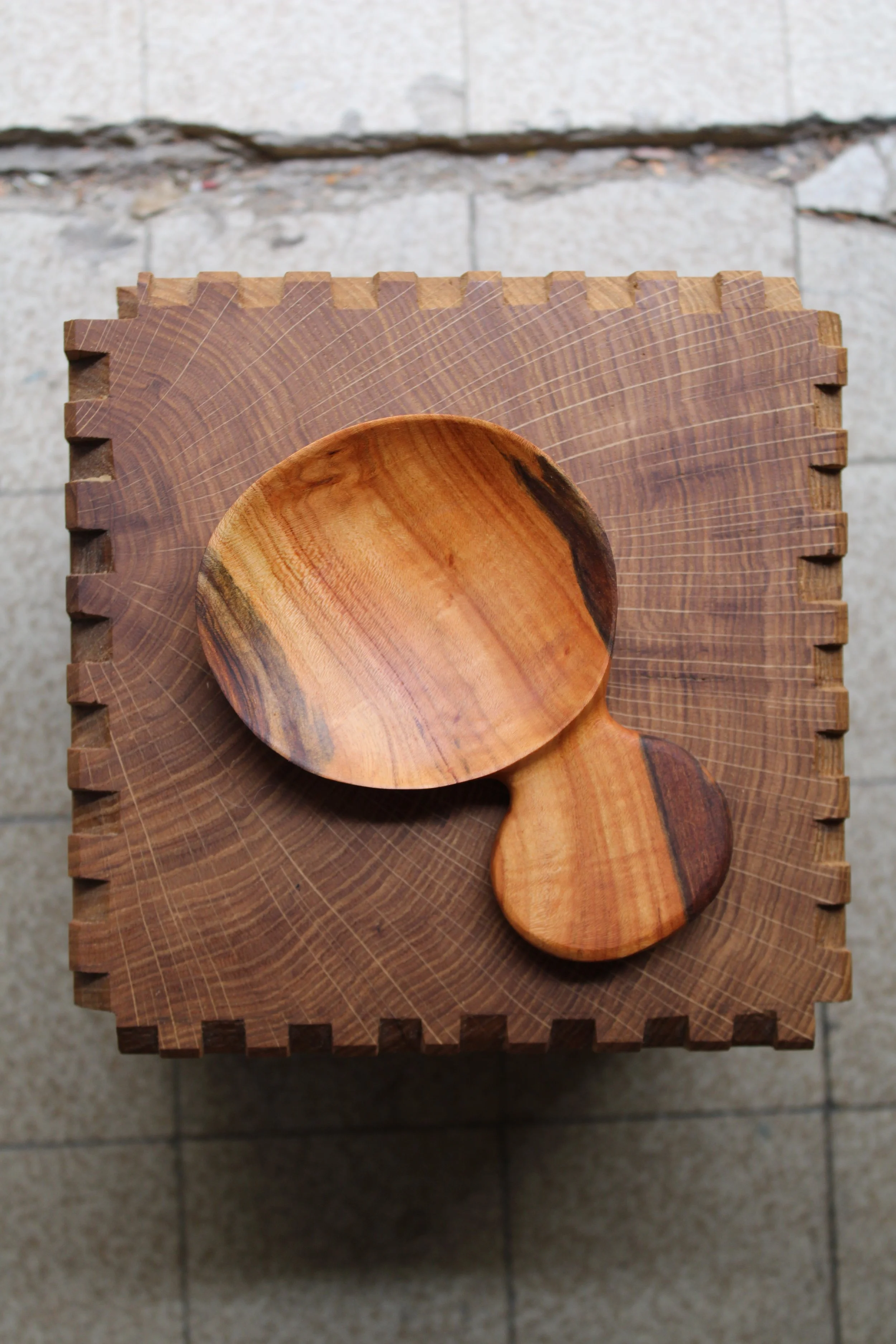 Cuillère à riz cerisier 56