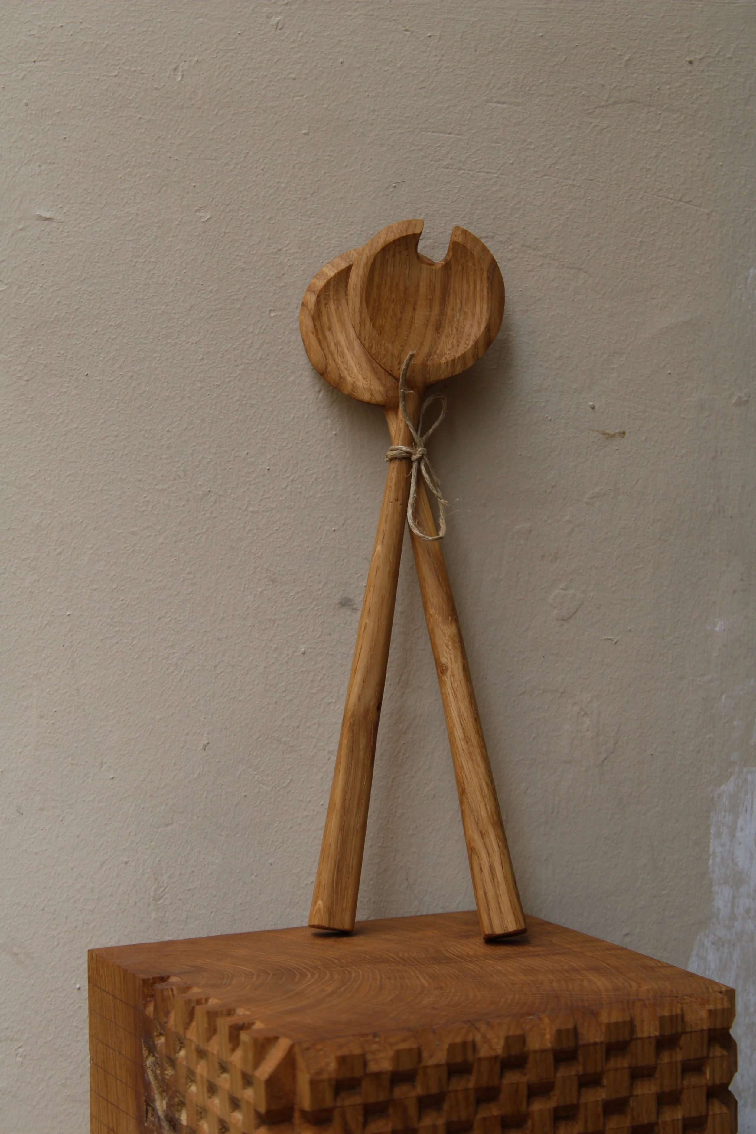 Couverts à salade chêne 097