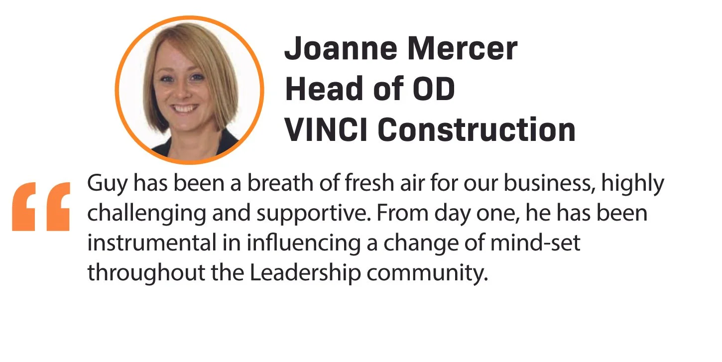 Recommendation from VINCI Construction for Leadership Development for Guy Bloom, Living Brave Leadership