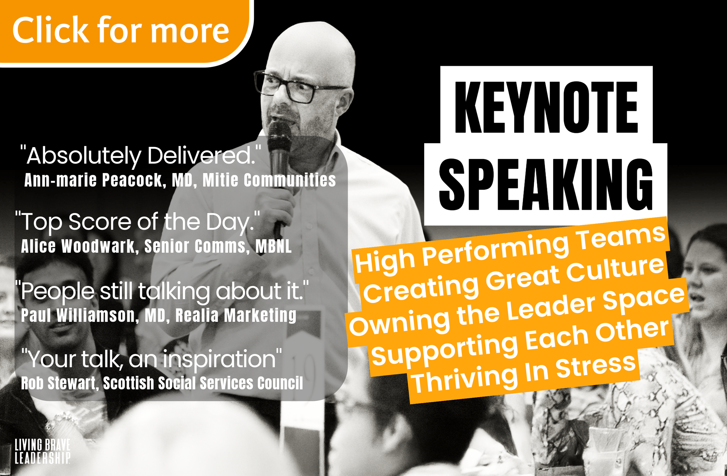 Great keynote speakers on change, culture and teams