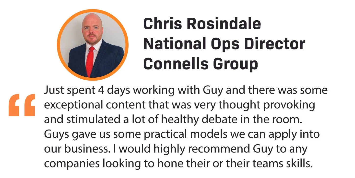 Recommendation from Connells for Leadership Development for Guy Bloom, Living Brave Leadership