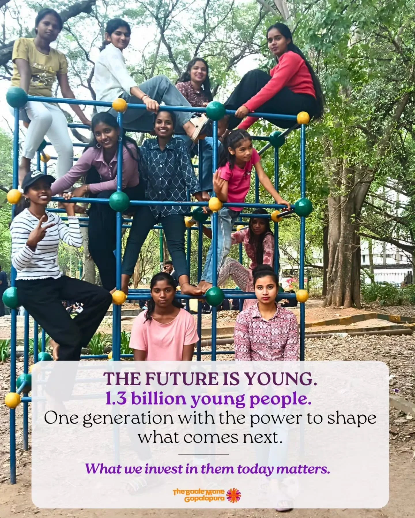 The future is young - there are nearly 1.3 billion young people aged 15&ndash;24 in the world today&mdash;the largest generation of youth to date. This makes investing in young people&mdash;not just their education, but their skills, confidence, well