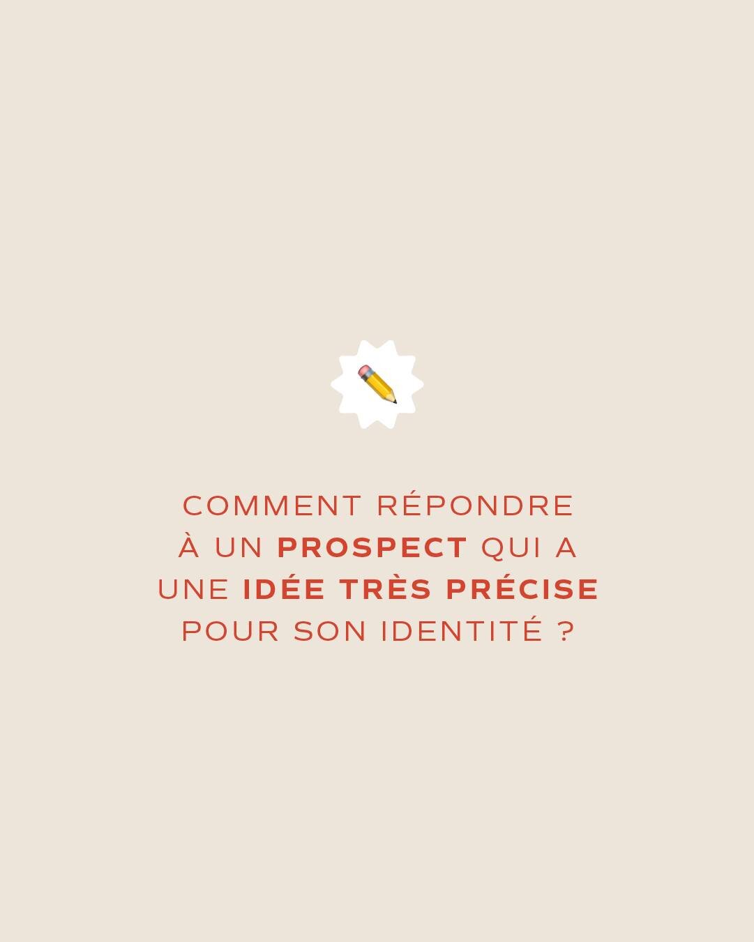 Tu es super content.e, un prospect vient de t'&eacute;crire, car il recherche un.e graphiste 🎉

Tu es hyper enthousiaste &agrave; la lecture de son mail... jusqu'&agrave; ce que tu lises qu'il a d&eacute;j&agrave; une id&eacute;e en t&ecirc;te pour 