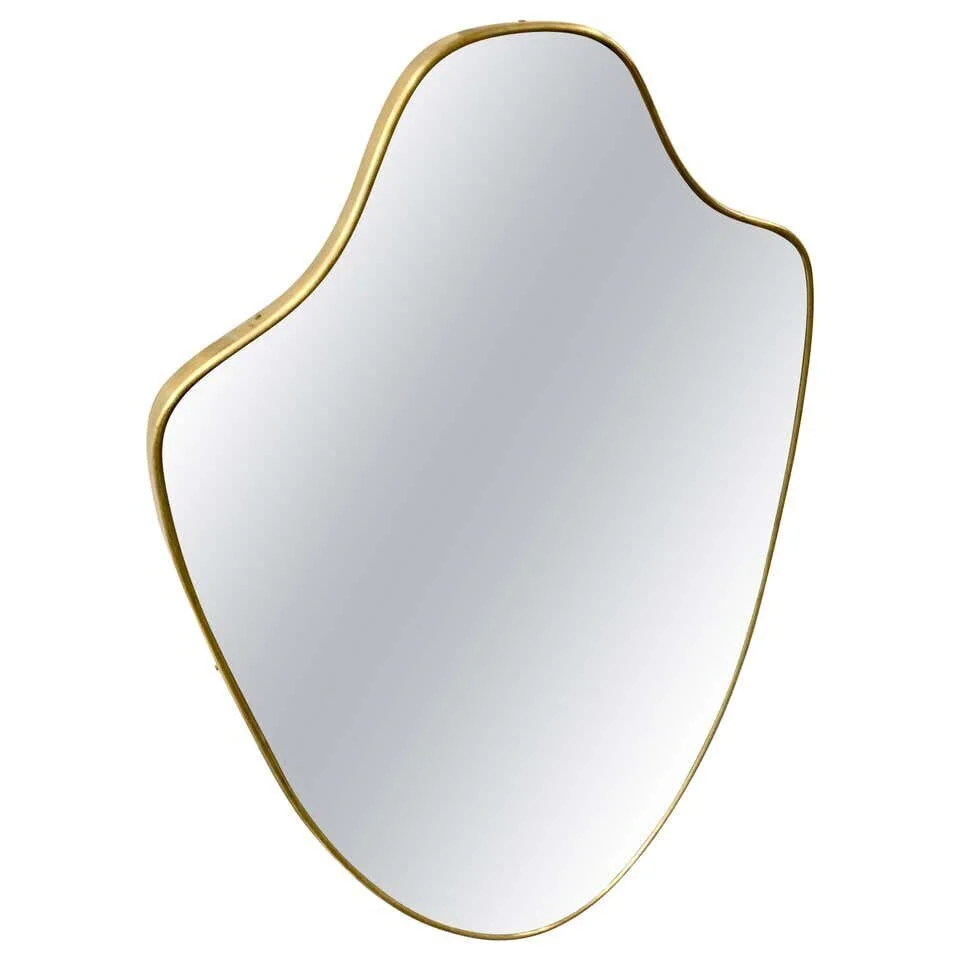 Italian Mid Century Mirror shaped 2229 | main image