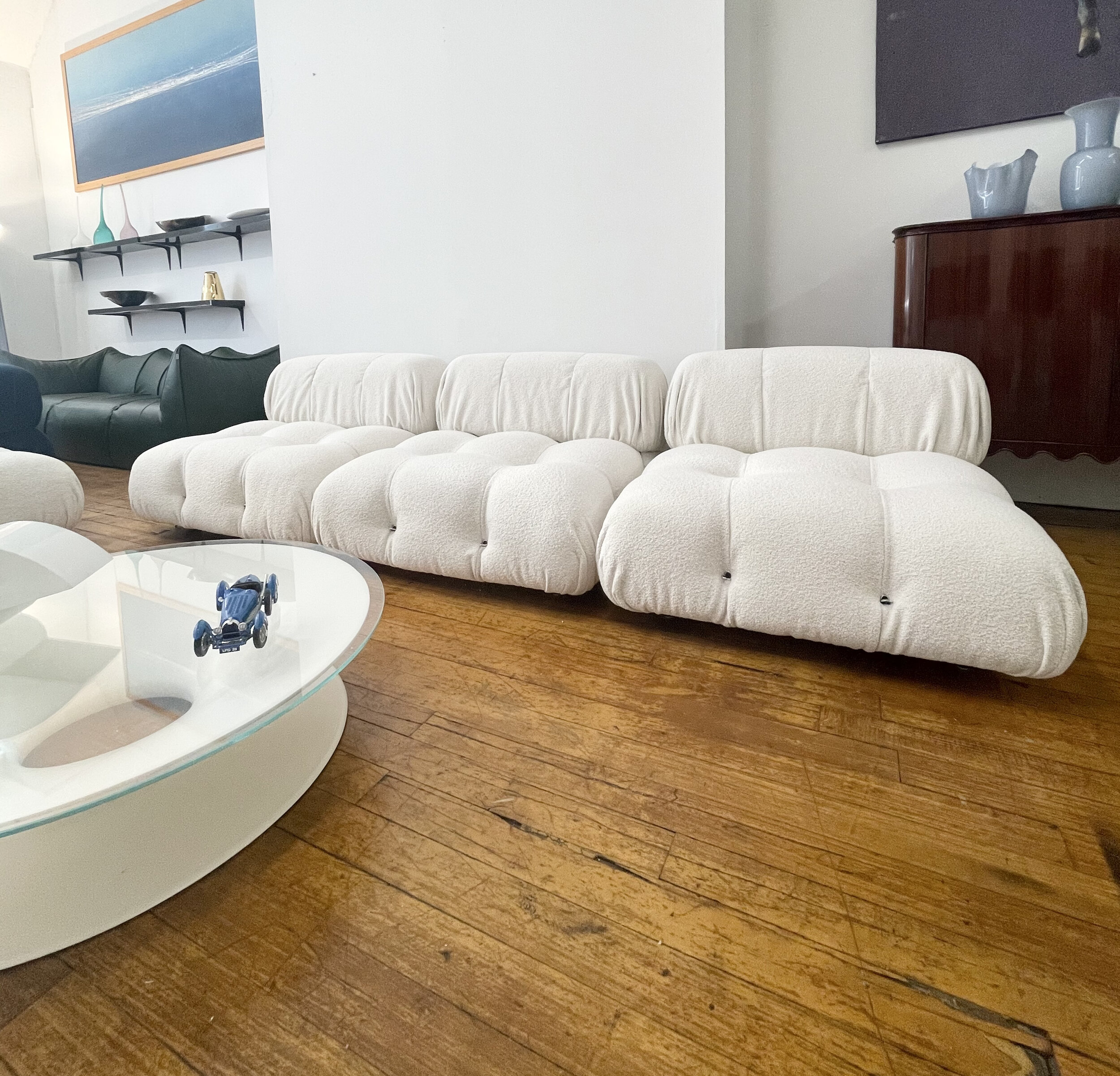 Enjoy the modularity of the vintage Camaleonda Sofa by Mario Bellini