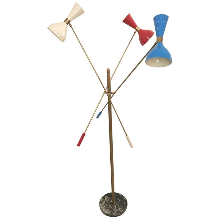 Italian Mid Century Style Floor Lamps Adjustable Designitalia Modern Italian Mid Century Style Floor Lamps, Italian Floor Lamps