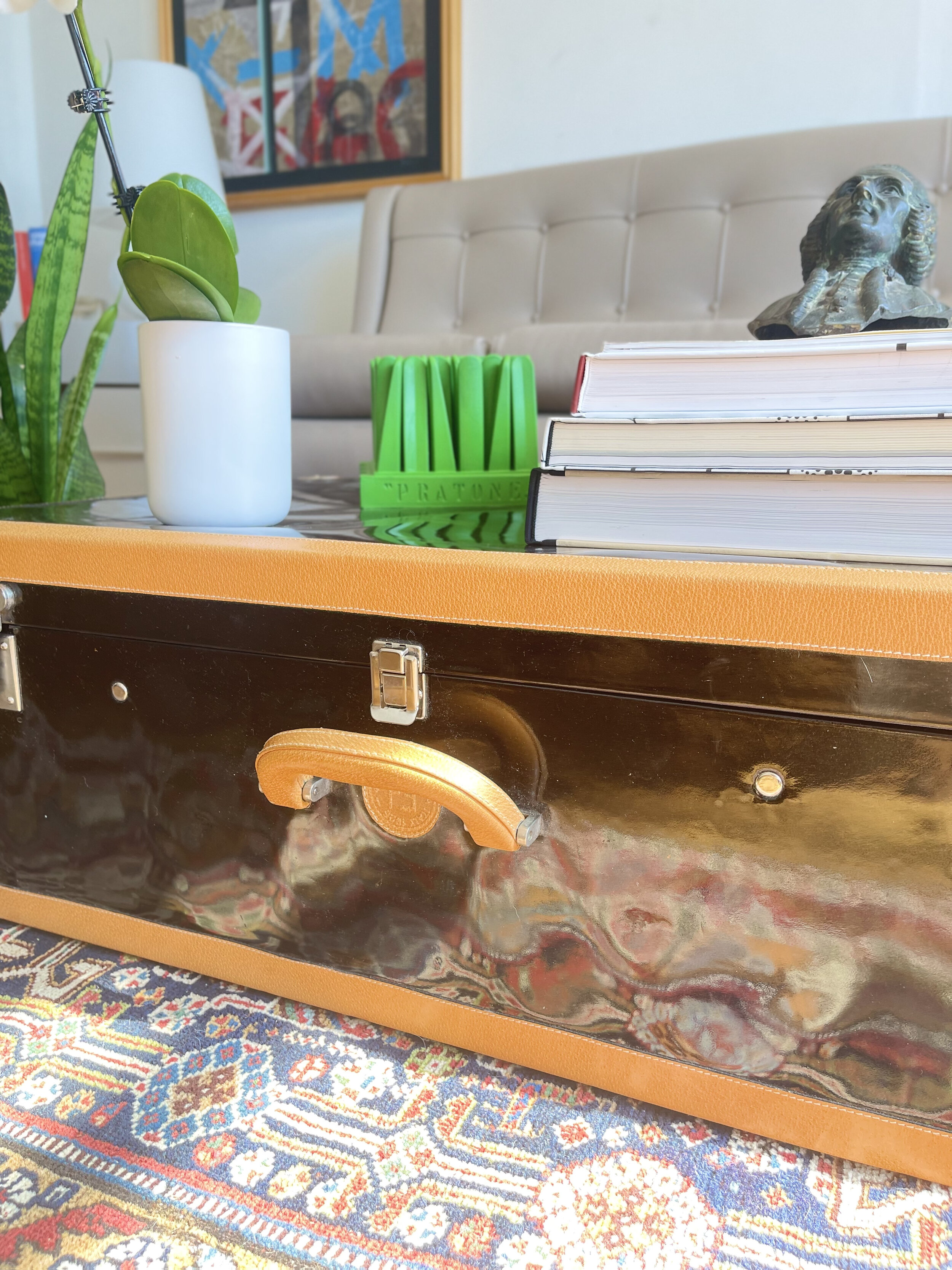 Fendi Vintage Trunk Luggage Black and Leather — Designitalia