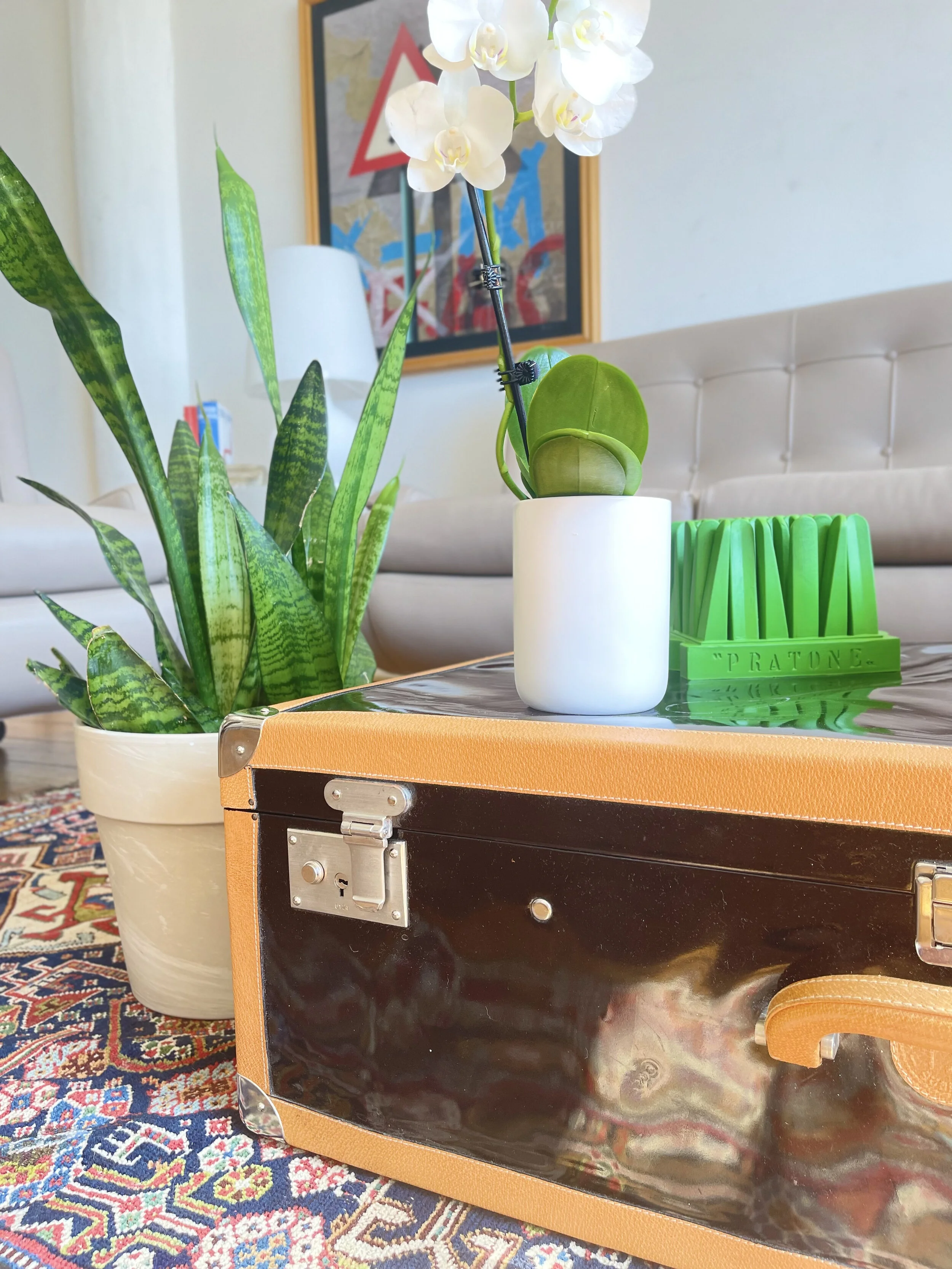 Fendi Vintage Trunk Luggage Black and Leather — Designitalia