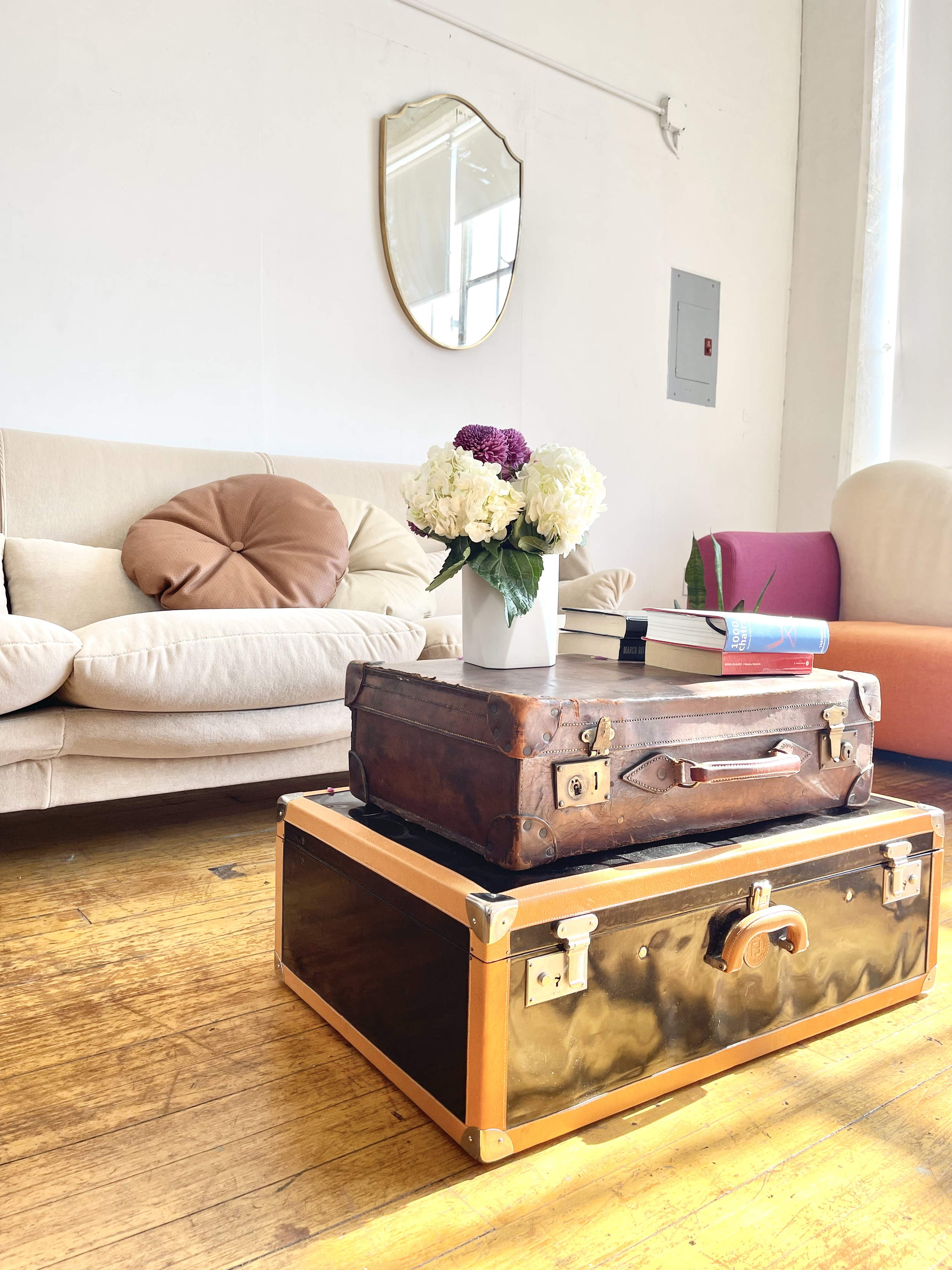 Fendi Vintage Trunk Luggage Black and Leather — Designitalia