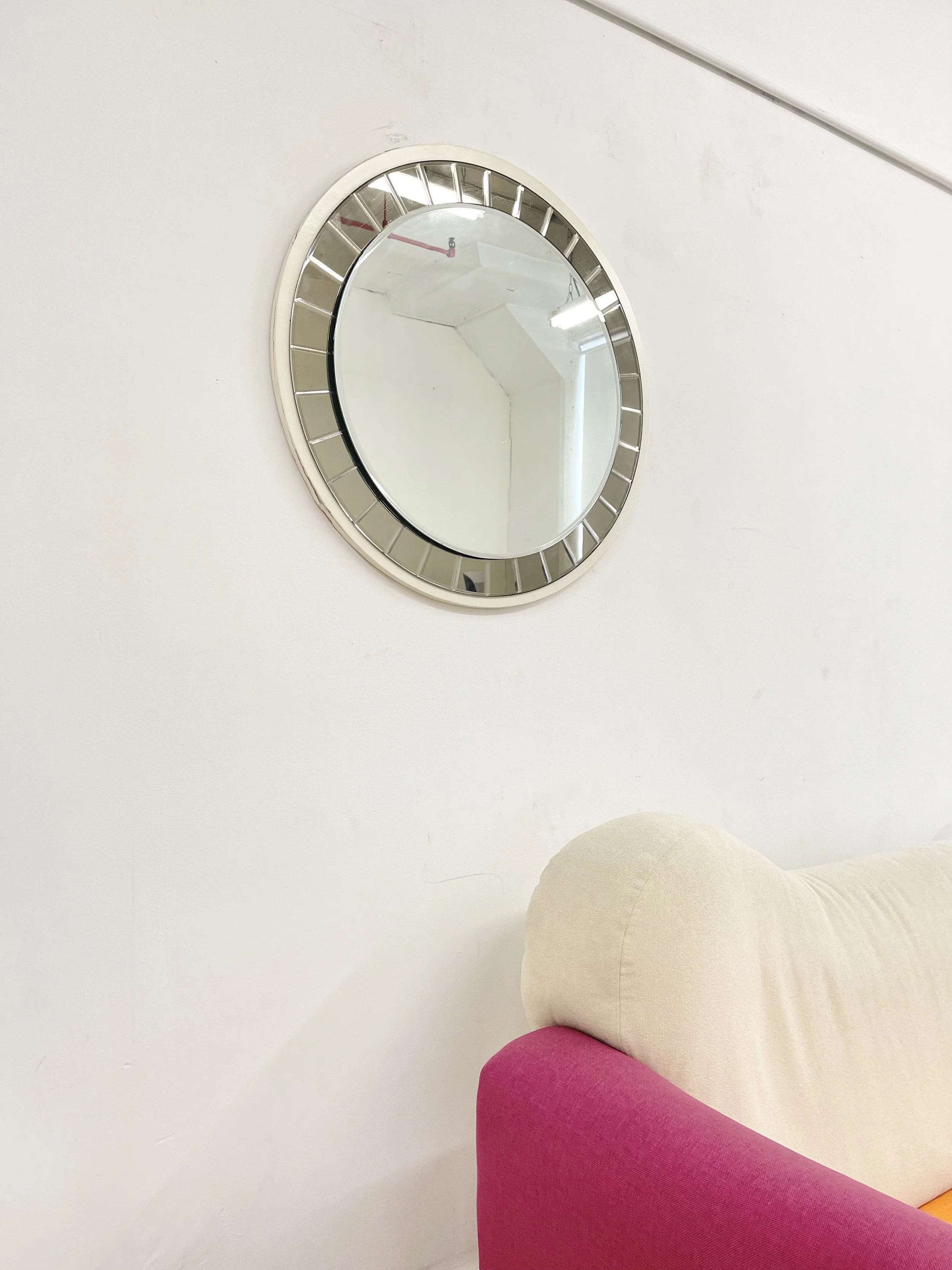 Italian Mid Century Mirrors Cristal Art | view from bottom