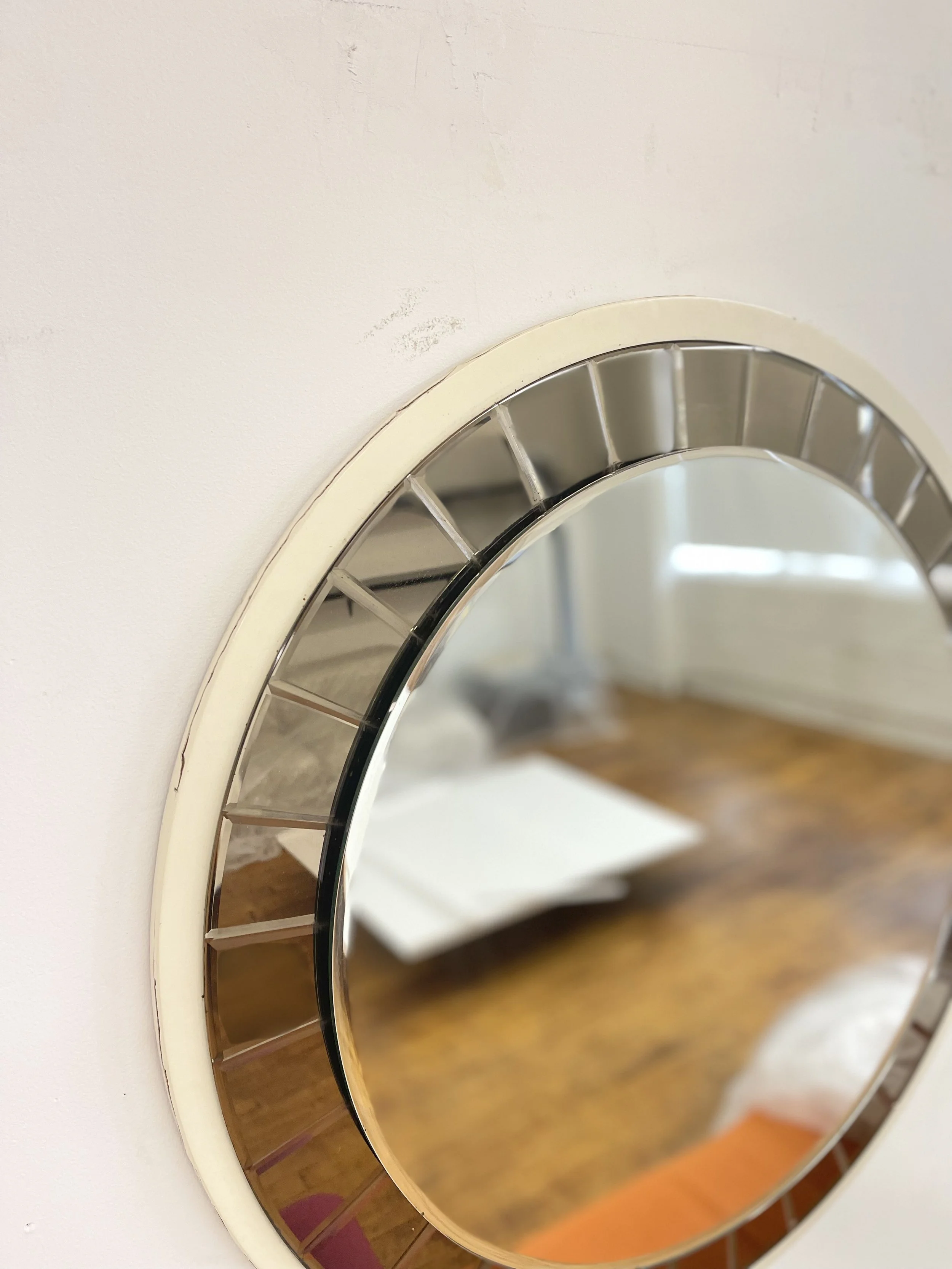 Italian Mid Century Mirrors Cristal Art | top view