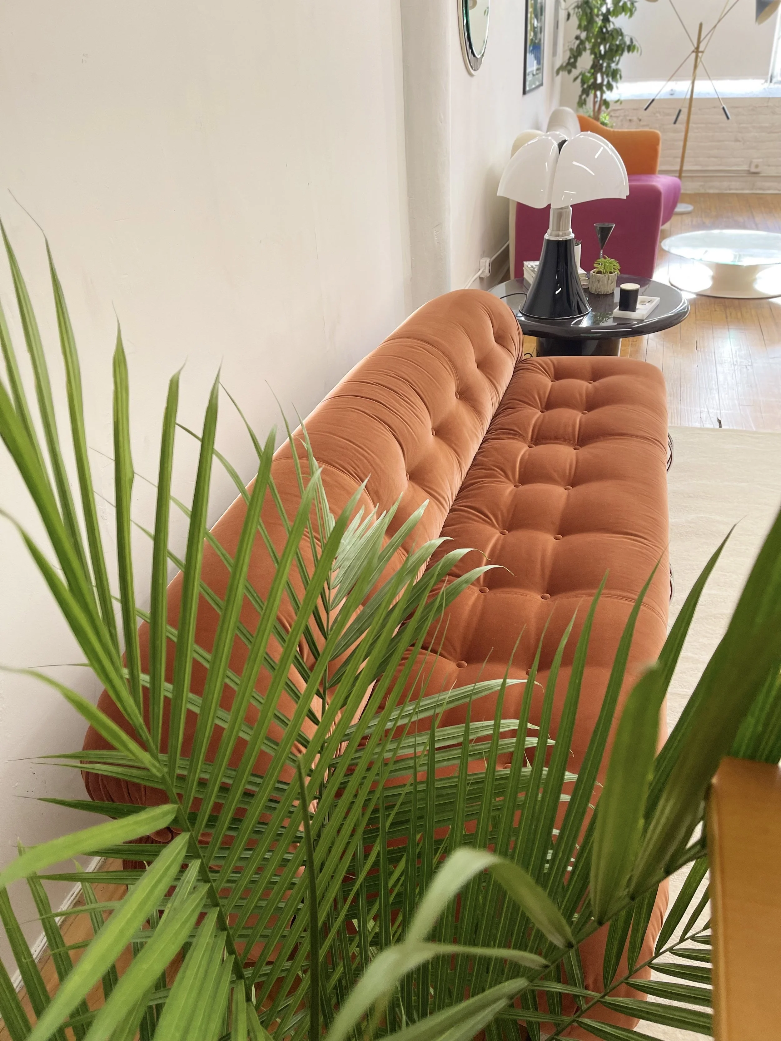 Gae Aulenti Pipistrello Table Lamp Large Brown |  in gallery view