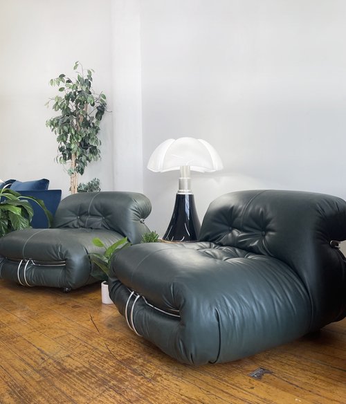 Sold at Auction: A Ligne Roset 'Togo' leather lounge suite, 1970s