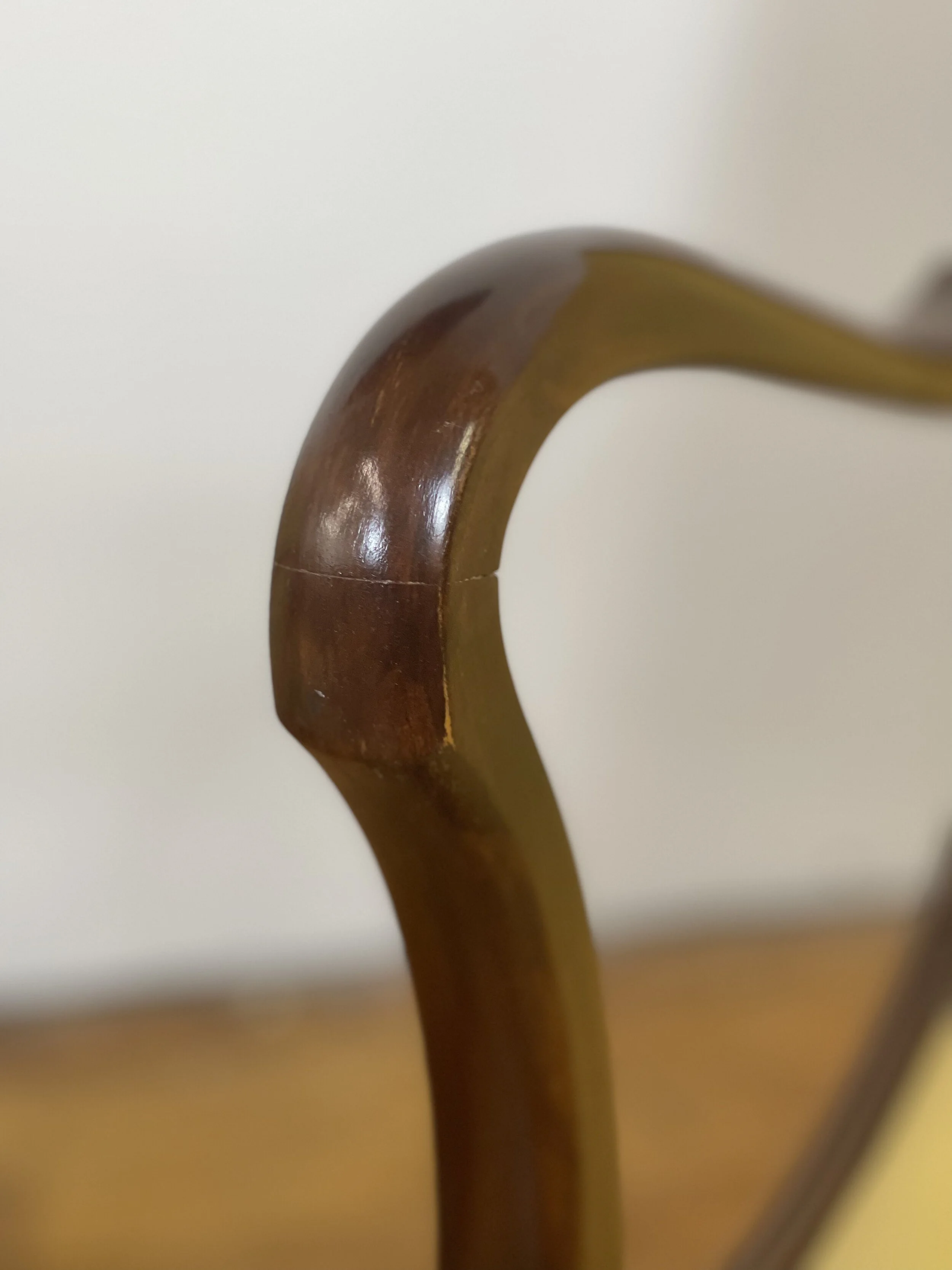 Vintage Mid Century Italian lounge chairs 5211 round armrest