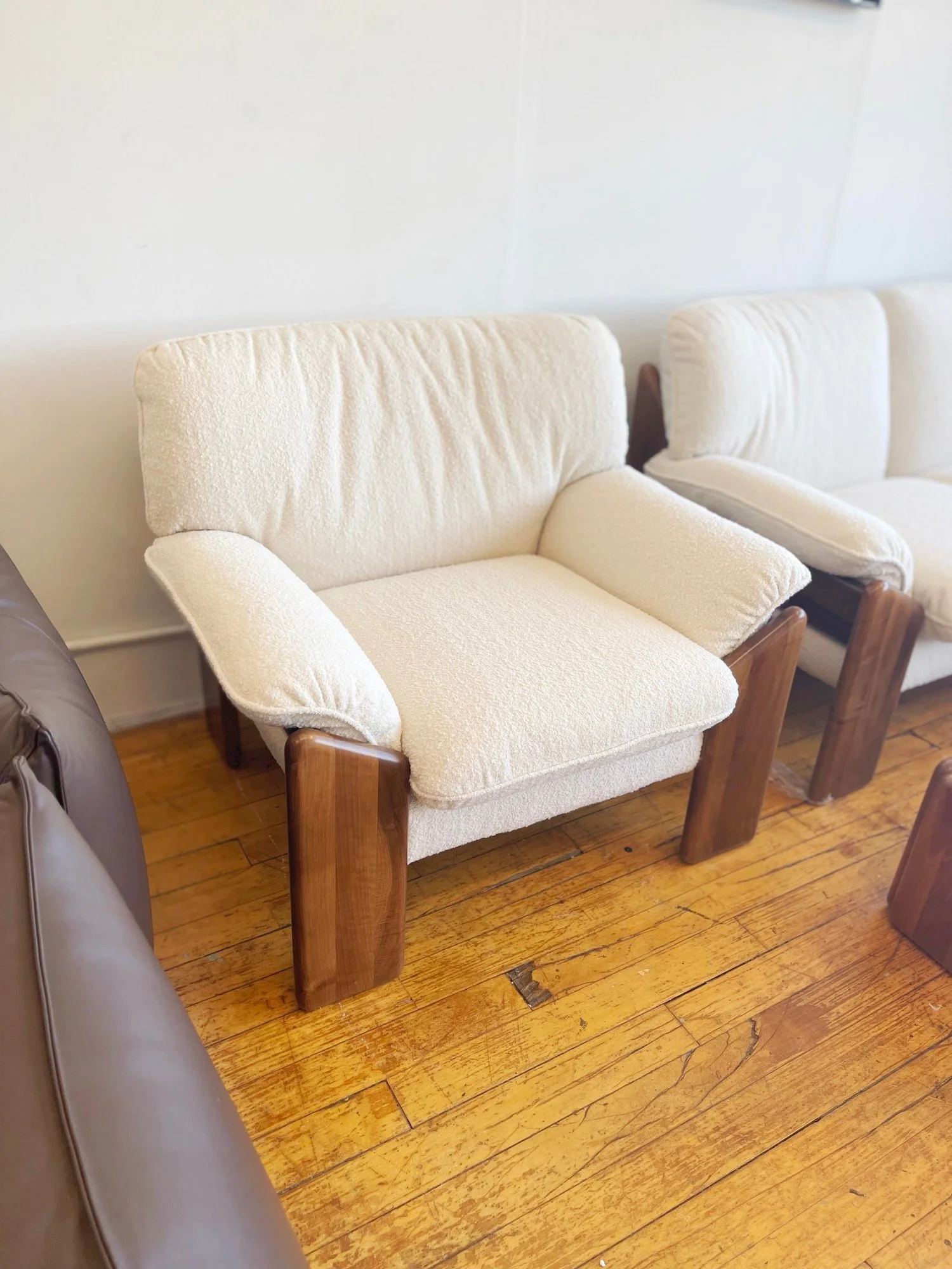 Italian Vintage Armchair Mario Marenco for Mobil Girgi 5602 top side view