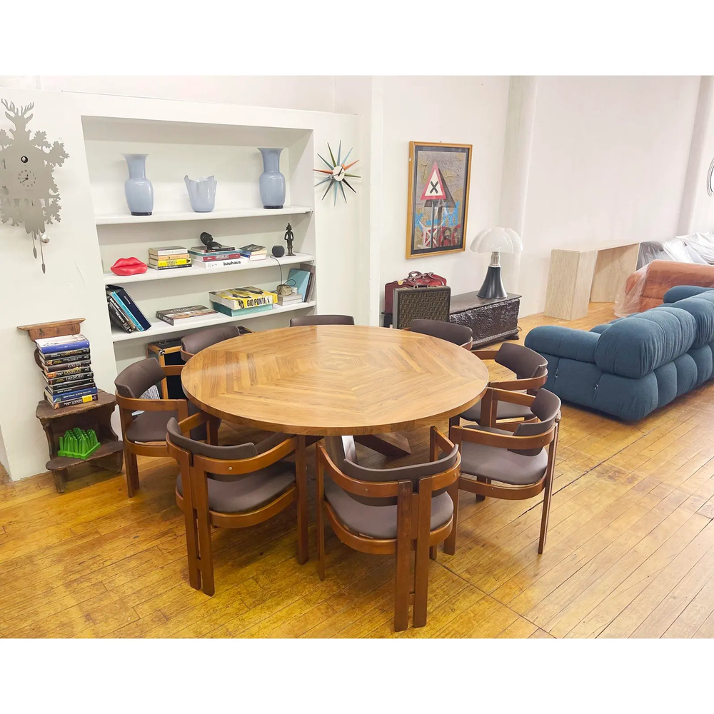 Vintage Mario Bellini La Rotonda Table Early Edition 1980 — Mid