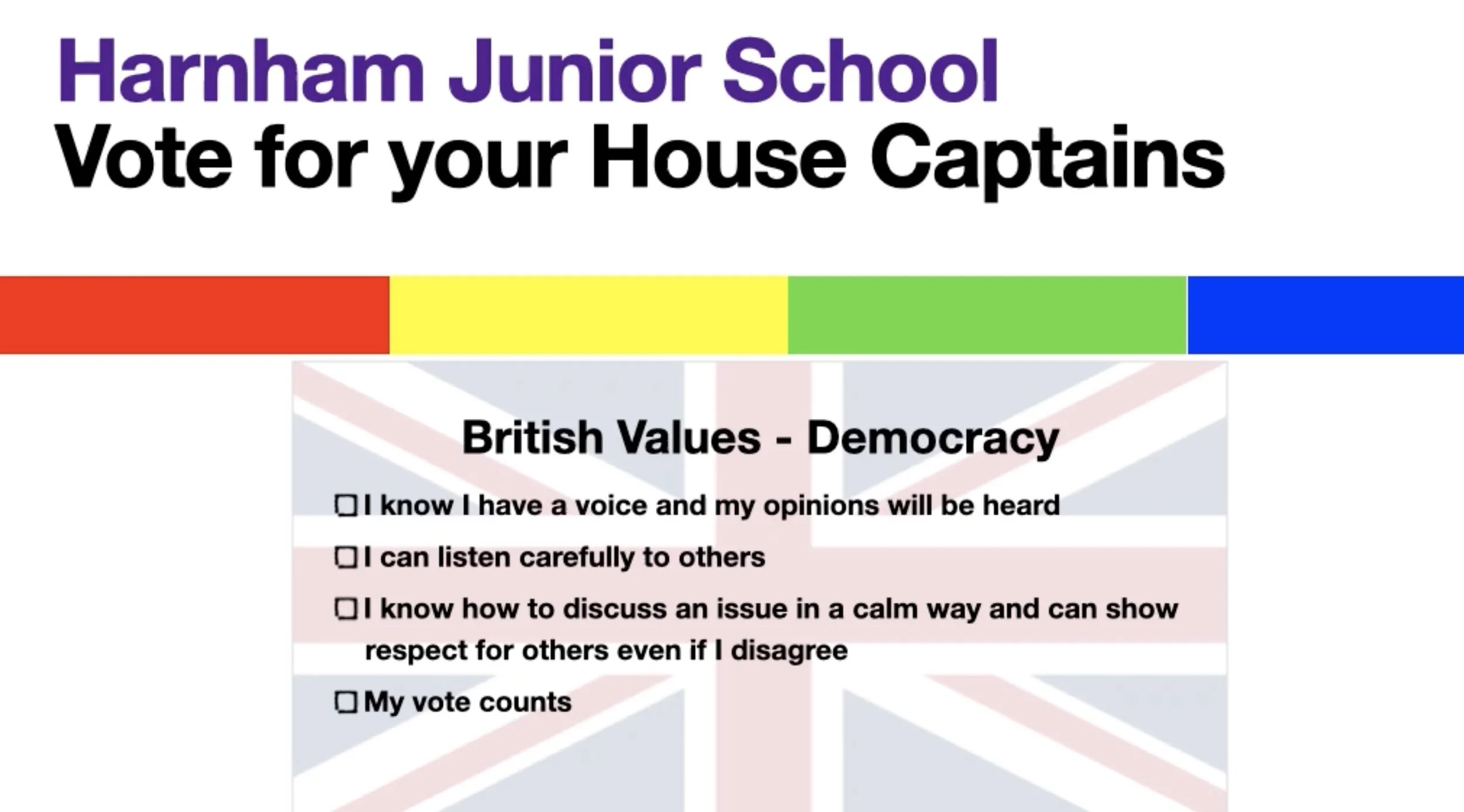 Classrooms used as polling stations
