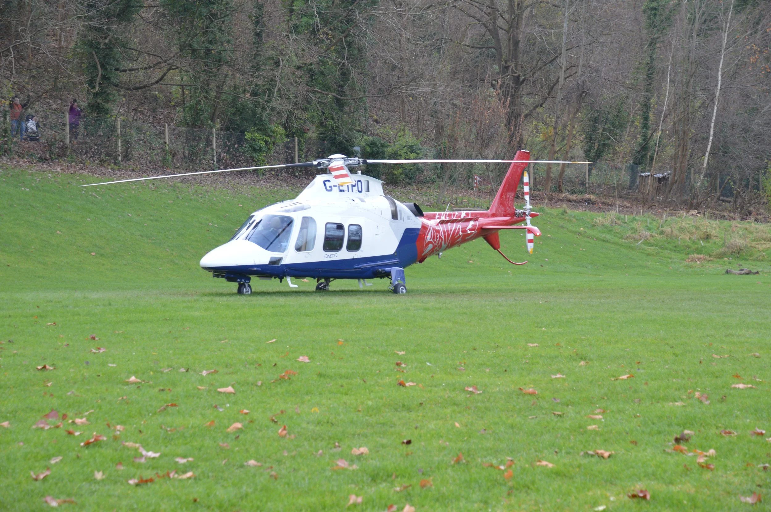 Helicopter Visits Harnham