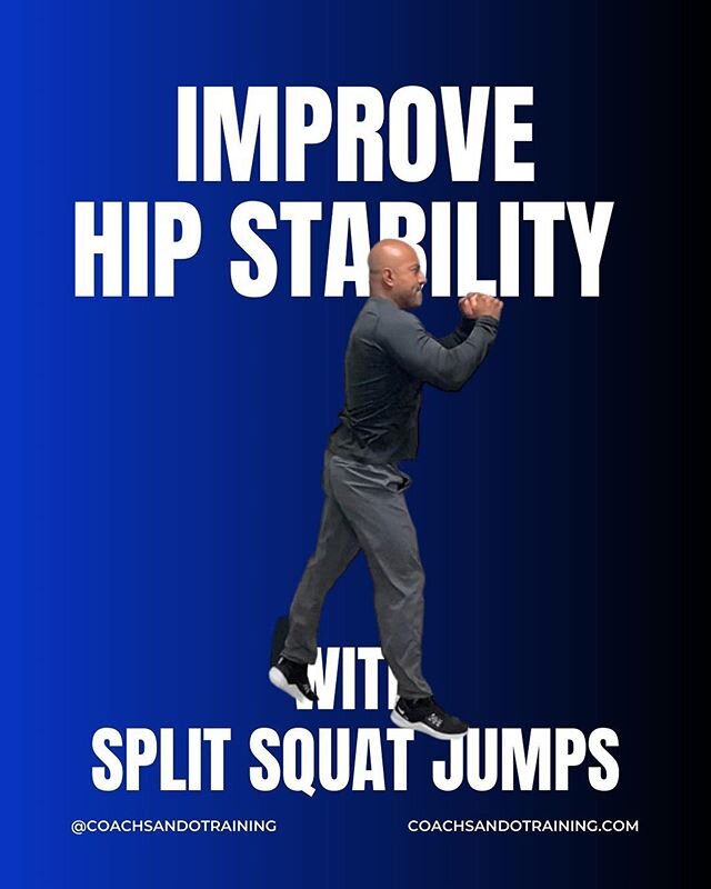 𝐒𝐏𝐋𝐈𝐓 𝐒𝐐𝐔𝐀𝐓 𝐉𝐔𝐌𝐏𝐒‼️⁣⁣
⁣⁣
🔹 This jump right here uses a staggered stance position to improve your power production and work on hip stability. ⁣⁣
⁣⁣
🔹 I like using this exercise with riders who need to be more aware about how their hip