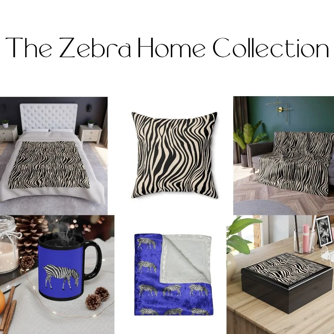 New drop. The Zebra Collection at RoxysMercantile.Etsy.com. #grandmillennialdecor #grandmillennial #homedecor