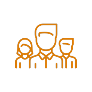 Icon mit drei Personen