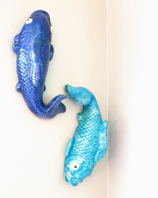 One fish, two fish, I love decorating with blue fish :)