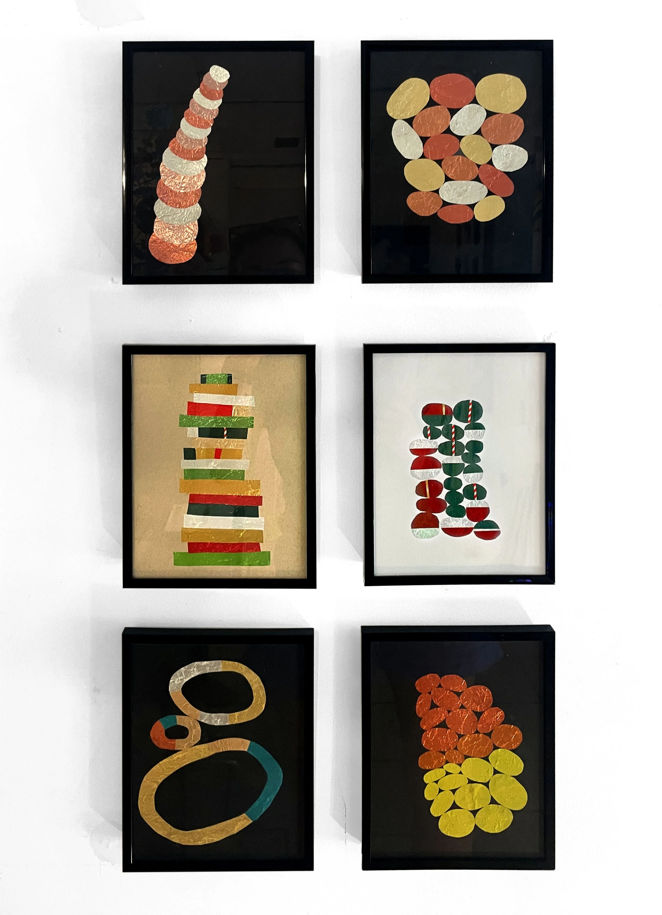 Erica Houser, "Foil Collages"